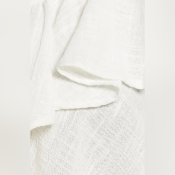 NWT Free People Zuri Ruffle Blouse in Ivory - Picture 11 of 16